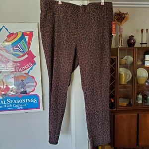 Reposh-Faded glory cheeta print jeans